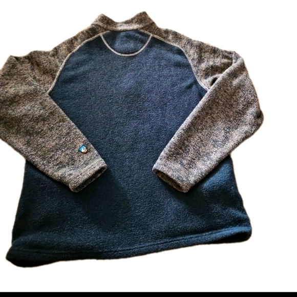 Kuhl Mens Navy Blue Alpaca Fleece Full-Zip Warm Ourdoor Sweater Kashmira L - Picture 3 of 11